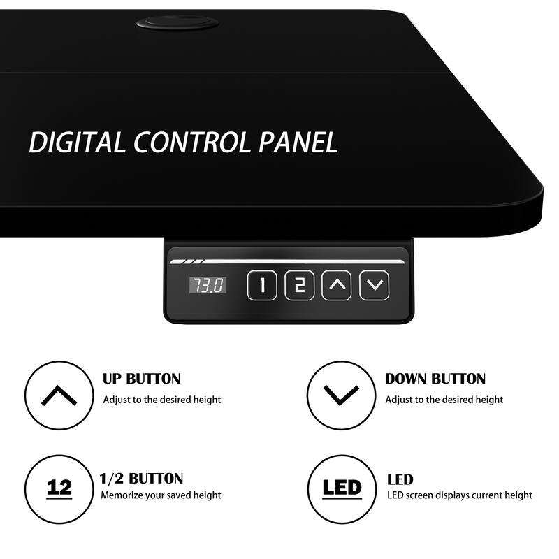 Futzca Height Adjustable Electric Standing Desk, Computer Office Desk