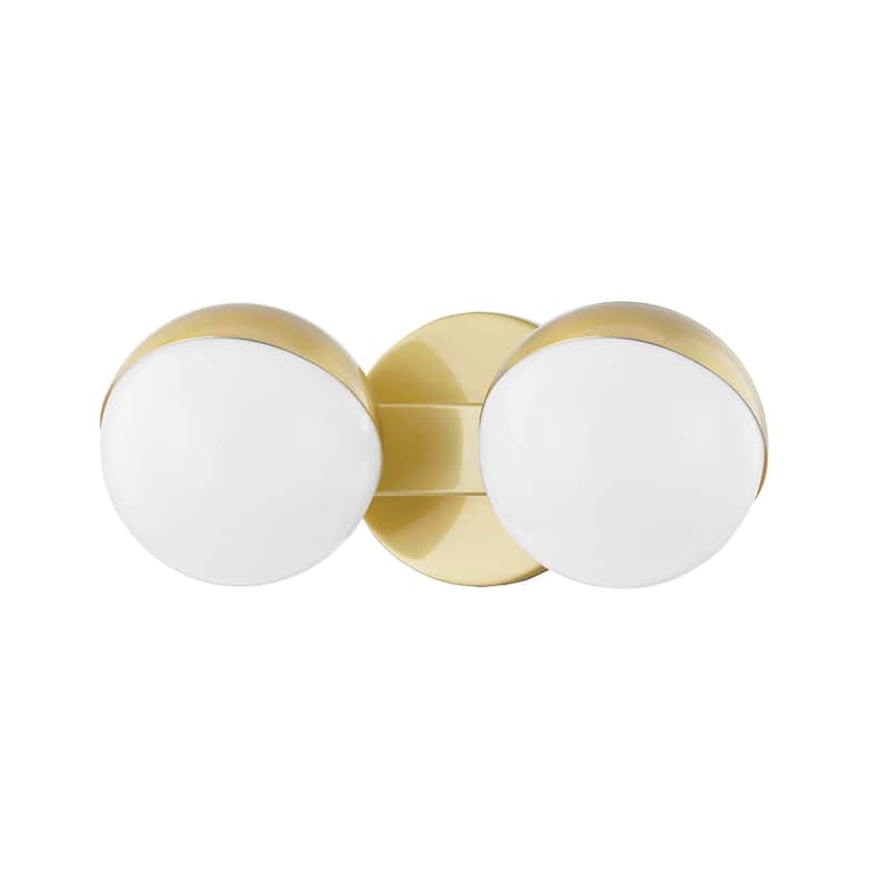 Lodi 2 Light Bath Bracket - N/A - Brass