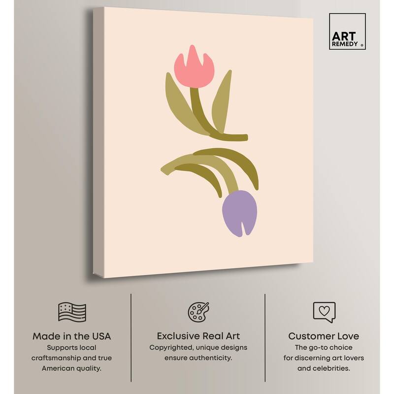Tulips for my Twenties Canvas by Art Remedy, Gallery Wrapped