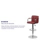 preview thumbnail 84 of 103, Quilted Vinyl Adjustable Chrome Bar Stool (Set of 2)