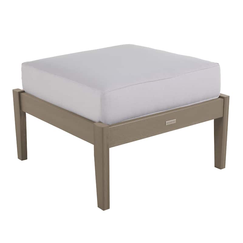 HIGHWOOD Lehigh Deep Seating Ottoman - Bliss Linen