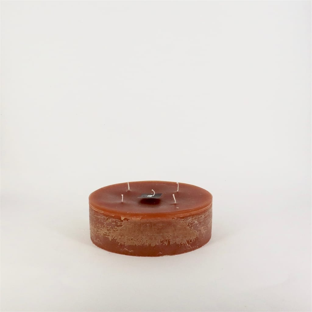 Round 5-Wick Candle 9.5"Dia x 2.75"H Cognac - Cognac