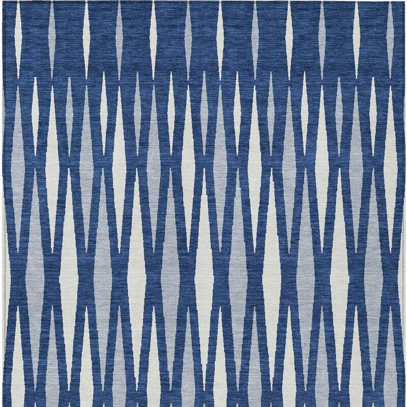 HomeRoots Geometric Transitional Rectangle Outdoor Rug