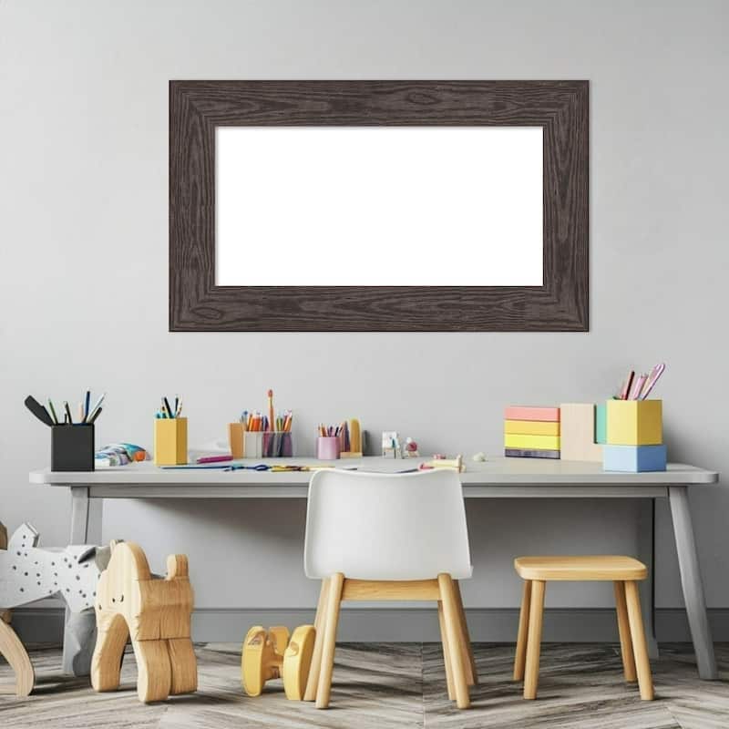 Amanti Art Bridge Black Framed Dry Erase Magnetic Board
