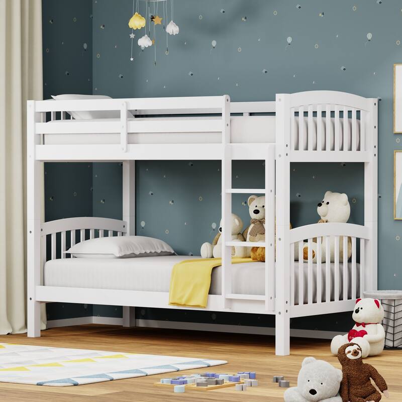 Arca Wood Twin Over Twin Bunk Bed
