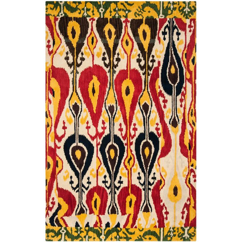 SAFAVIEH Handmade Ikat Meliha Modern Wool Rug
