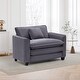 preview thumbnail 8 of 45, Organnice 40" Chenille Lounge Chair for Reading, Modern Couch Cozy Sofa Bed with Ottoman, Living Room Single Sofa Accent Chair