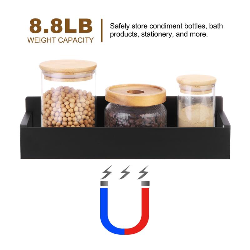 2pcs Magnetic Spice Rack Organizer for Refrigerator