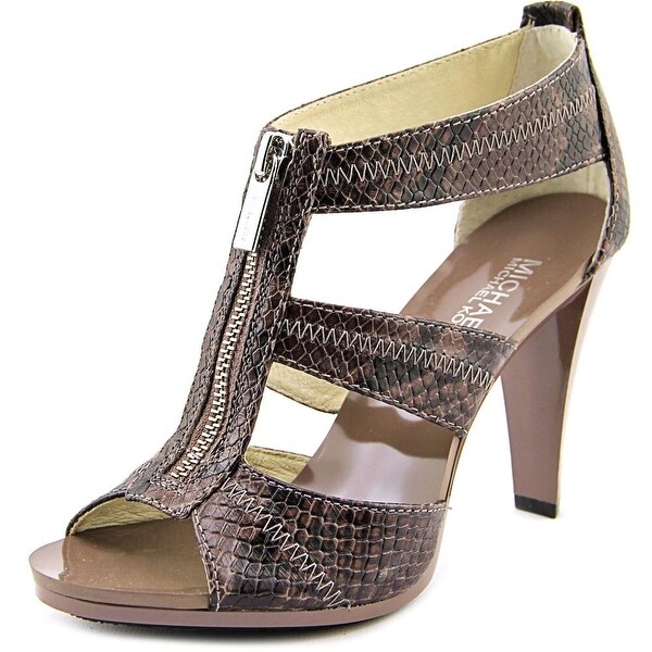 Michael Michael Kors Berkley T Strap Open Toe Leather Sandals
