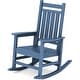 preview thumbnail 1 of 110, Modern High-Back Rocking Adirondack Chair All Weather Navy Blue