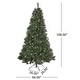 preview thumbnail 12 of 16, 9-ft Spruce Pre-Lit or Unlit Artificial Christmas Tree with Glitter Branches, Red Berries & Pinecones by Christopher Knight Home