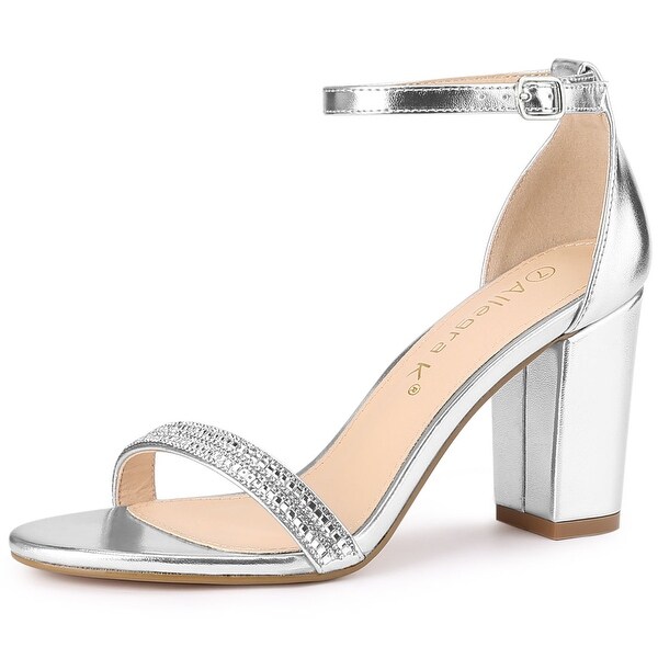 silver chunky sandals