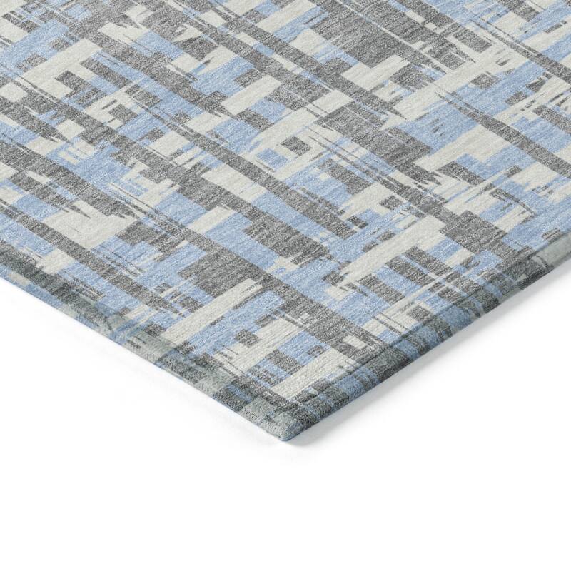 HomeRoots Abstract Transitional Rectangle Outdoor Rug