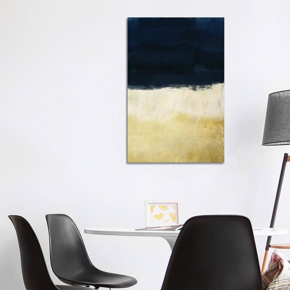 iCanvas "Gold Indigo Shuffle I" by Marcus Prime Canvas Print