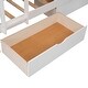 preview thumbnail 10 of 8, Twin Size Wood Bunk Bed with a Loft Bed attached,Storage Drawers Beneath
