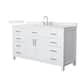 Option White / Giotto Quartz Top / Brushed Nickel