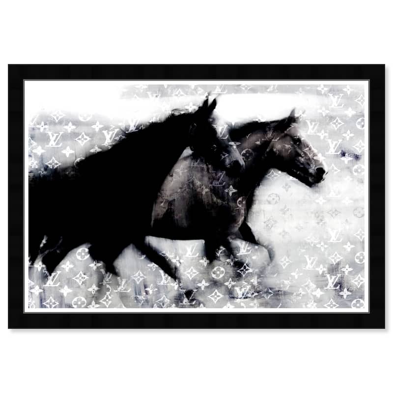 Wynwood Studio Prints Fashion and Glam Run Free Black and Glam Wall Art Canvas Print