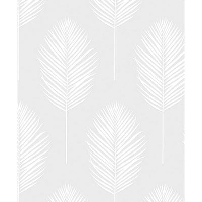 NextWall Palm Leaf Paintable Peel and Stick Wallpaper - 20.9 in. W x 18 ft. L
