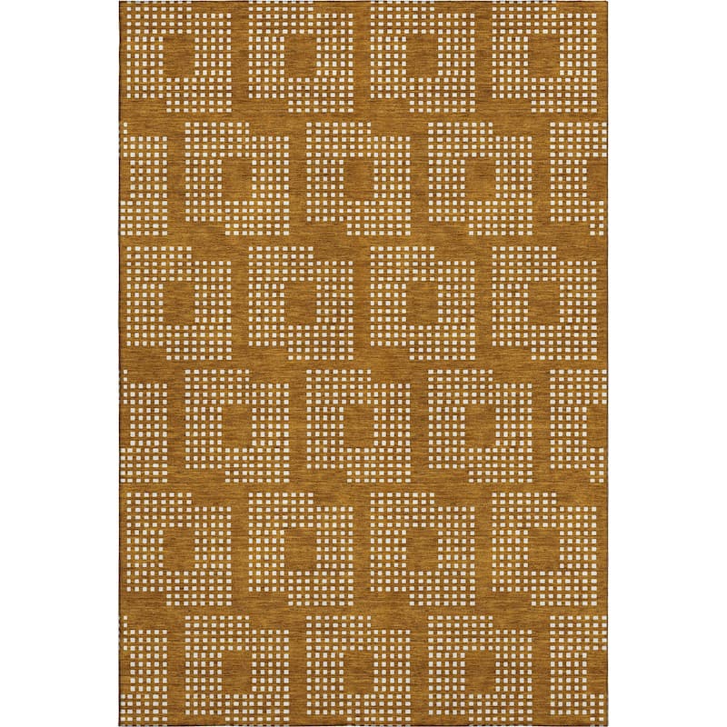 Premium Washable Super Soft Modern Houndstooth Mayfield Rug