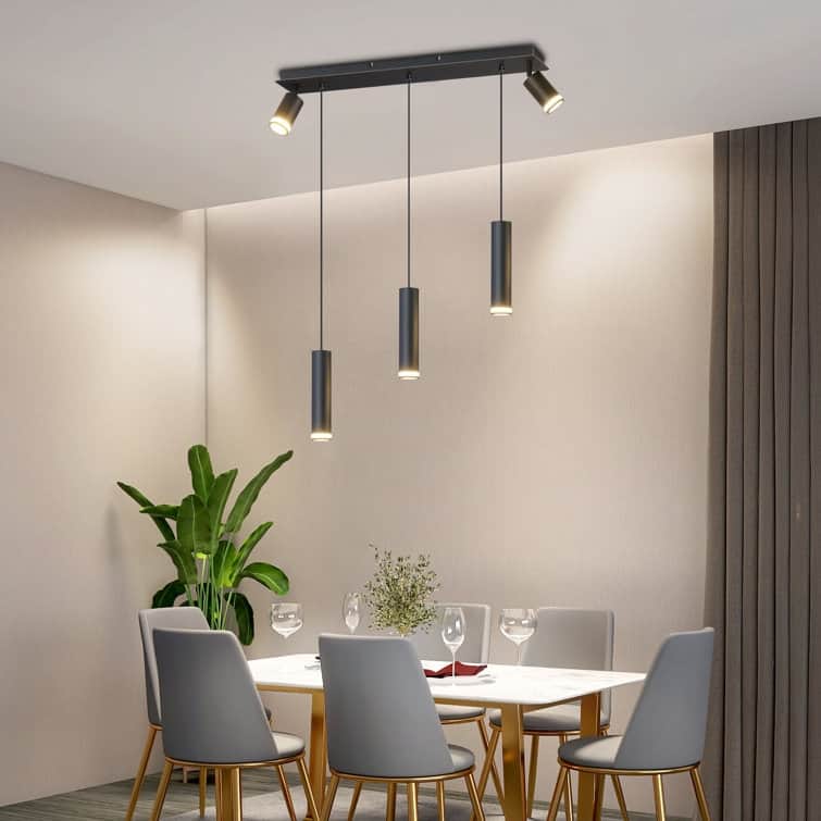 5 - Light Cylinder Kitchen Island Pendant[No Bulb]
