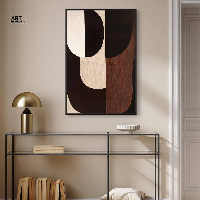 Quartet in Brown I Canvas by Art Remedy