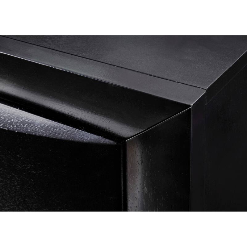 Priscella Black Bookcase Storage Platform Bed