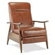 preview thumbnail 60 of 73, Sienna Upholstered Wood Push Back Recliner by Greyson Living Caramel