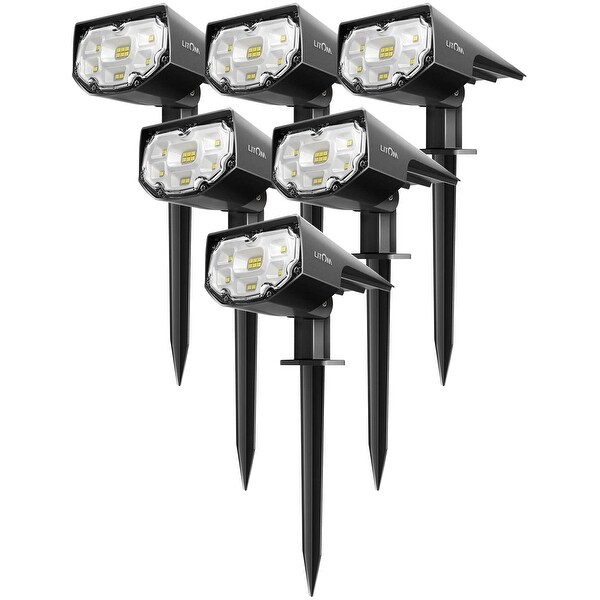 LITOM 4PC Solar Lights 12 LED Solar Landscape Lights Outdoor IP67 Waterproof Solar Landscape Spotlight for Garden Yard Bed Bath Beyond 29072009