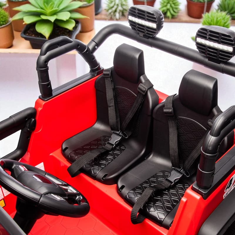 24V Two-Seater Kids Ride-On Truck with Remote Control, 200W Motors, MP3, Bluetooth, Four-Wheel Suspension for Kids 3+