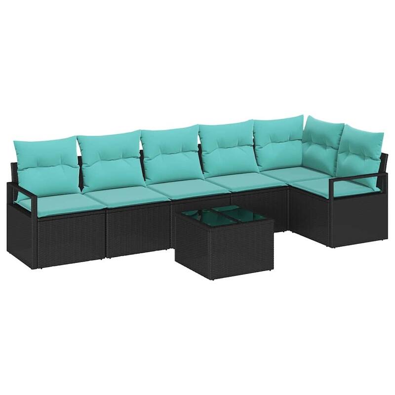 6/7 Piece Modular Outdoor Sofa Set with Cushions - 113×48×27.2