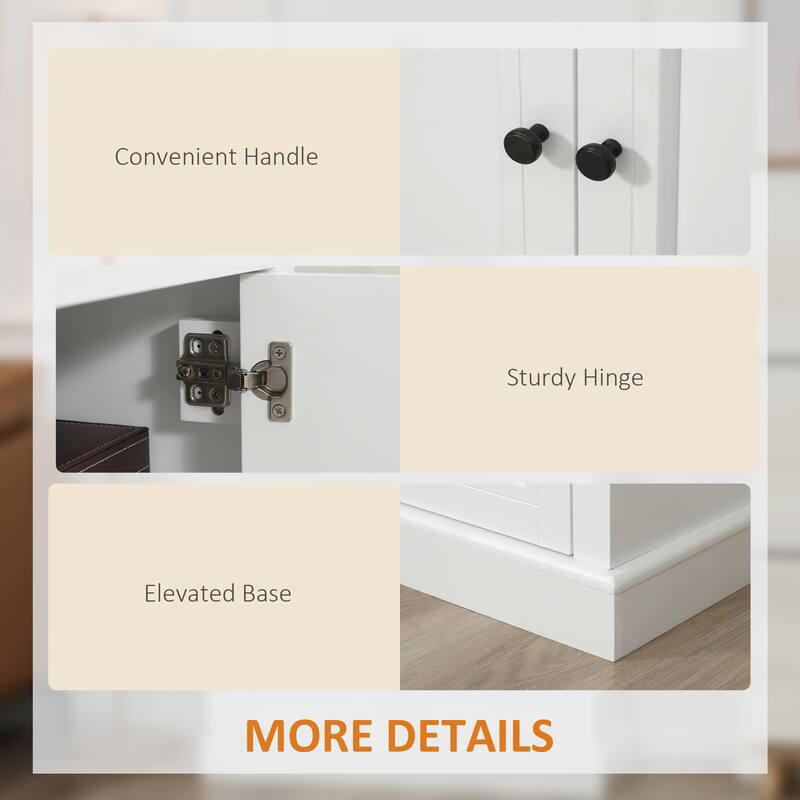 Sideboard Buffet Cabinet - White