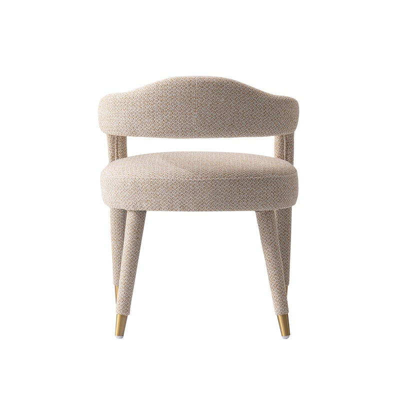 Manhattan Comfort Modern Aspen Tweed Dining Armchair
