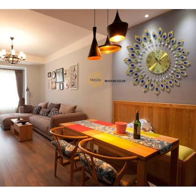 Large Digital Wall Clock Battery Operated - Stylish Reloj de Pared Para Sala - Perfect Clocks for Living Room, Kitchen