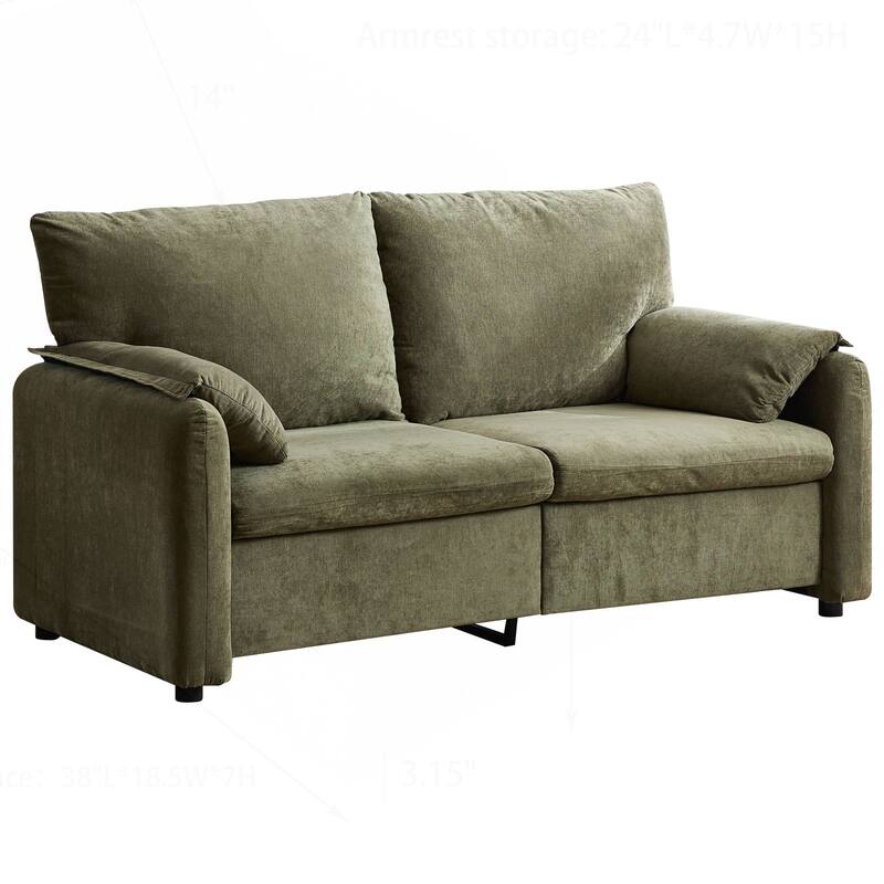 Comfortable Down-Filled Sofa for Living Room and Bedroom, Enhancing Home Style
