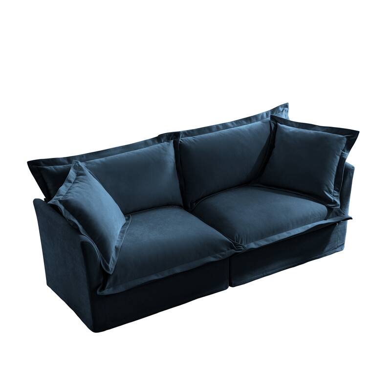 83.4″ Chenille Modular 3-Seater Sofa with Washable Covers & 300 lb Capacity