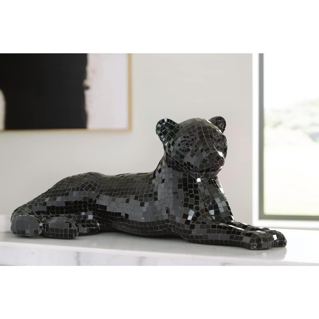 Signature Design by Ashley Drice Black Panther Sculpture - 24"W x 11"D x 10"H