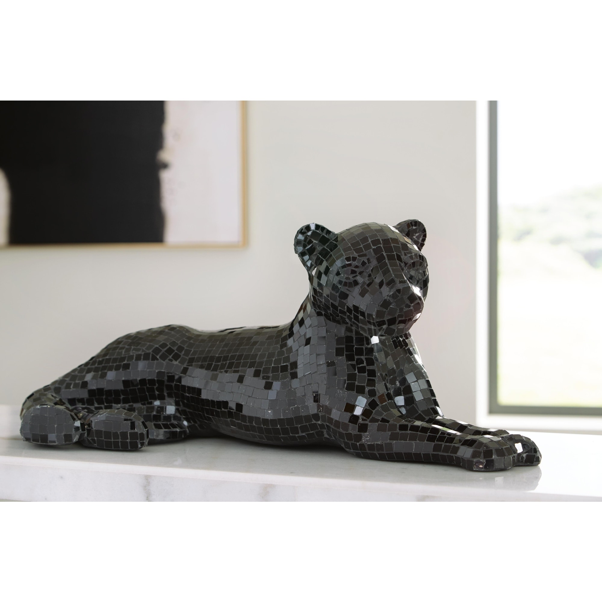 Signature Design by Ashley Drice Black Panther Sculpture - 24"W x 11"D x 10"H