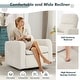 preview thumbnail 24 of 40, Swivel Manual Recliner Chair Teddy Fabric Nursery Glider Rocking Recliner Set of 2