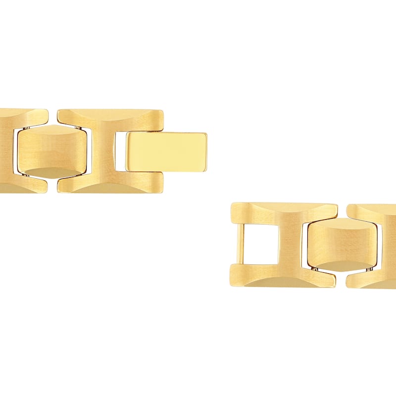 Steel Nation Tungsten Beveled Edge Bracelet