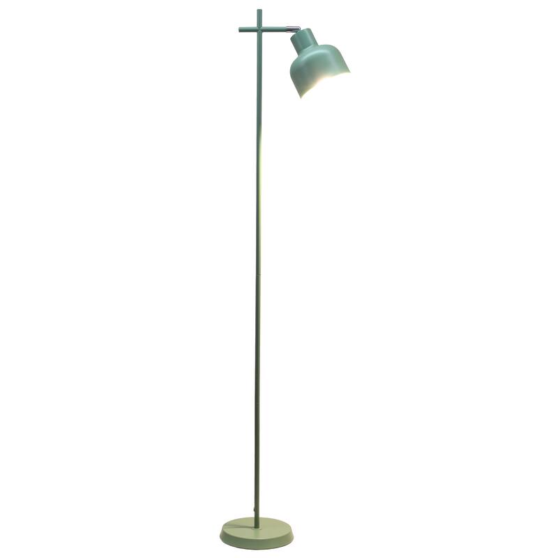Metal Adjustable Spotlight Floor Lamp with Rotary Switch - 10.55 x 7.87 x 54.72 in. (L x W x H)