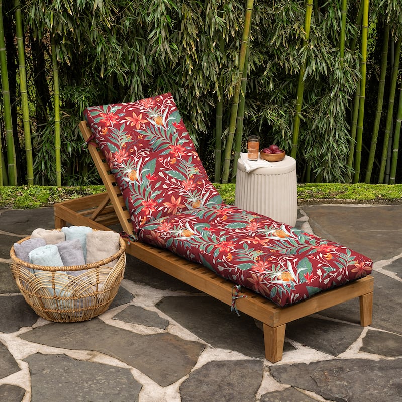 ARDEN earthFIBER Outdoor Tufted Chaise Cushion, 22 x 76