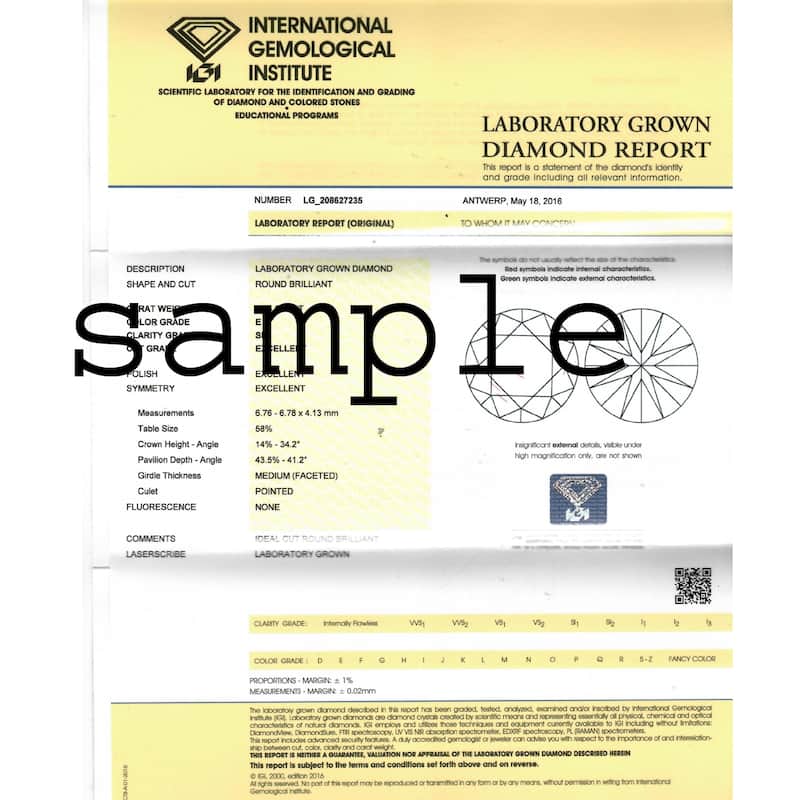 Certified 2.03Ct TW Diamond Studs Screw Back Yellow Gold Lab Grown