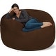 preview thumbnail 5 of 108, Bean Bag Chair 5-foot Memory Foam Removable Cover Bean Bags Chocolate Micro Suede