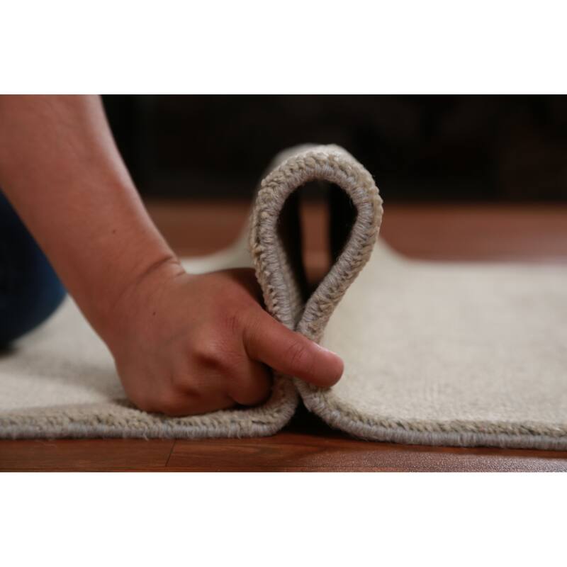 Hand Knotted Oriental 100% Wool Carpet Modern Solid Green Gabbeh Runner Rug - 10' 0'' X 3' 1''