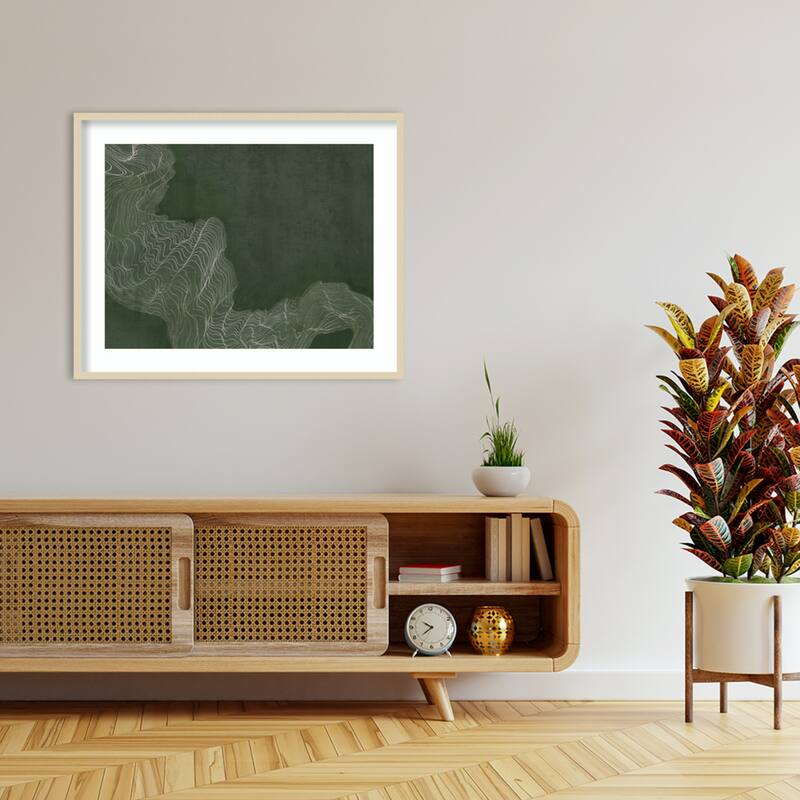 Mosslight by PI Studio Wood Framed Wall Art Print