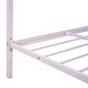 preview thumbnail 32 of 43, Full Size House Shaped Metal Platform Bed with Drawers