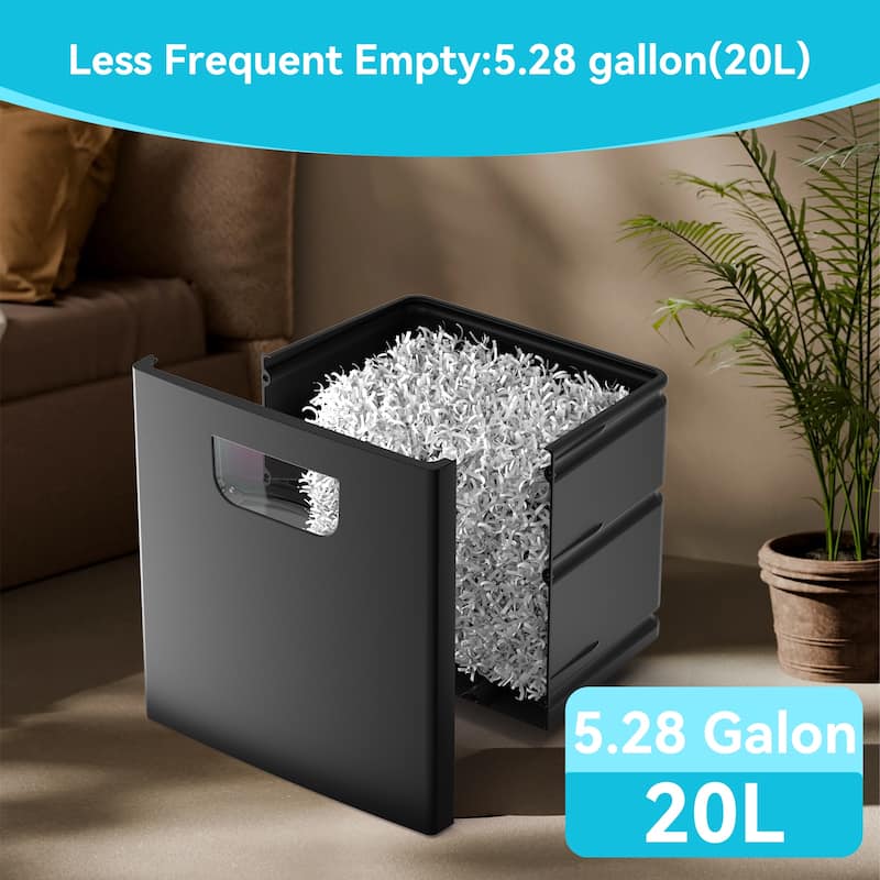 Paper Shredder 18 Sheet High Security Level P-4 Heavy Duty Paper Card Shredder - 13.78"L * 9.69"W * 20.43"H