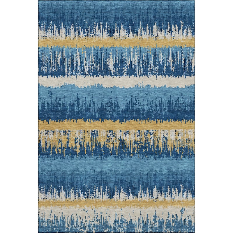 Premium Washable Super Soft Modern Ombre Stripe Mayfield Rug