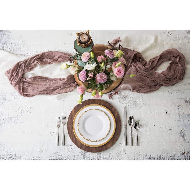 Fortessa Lucca 18/10 Stainless Steel, 5PC Flatware Set (Service for 1), Silver - 5 Piece Set