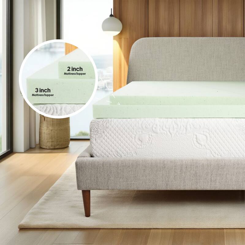 Bridgevine Home 2 inch Cool Gel Memory Foam Mattress Topper